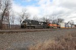 NS 4448 leads train 21G past MP116